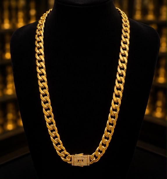 Cuban Chain Gold Plated view 2