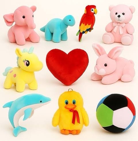 Cute Plush Soft Toys Set view 2
