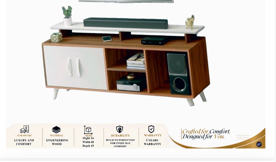 Modern Engineering Wood TV Unit view 2