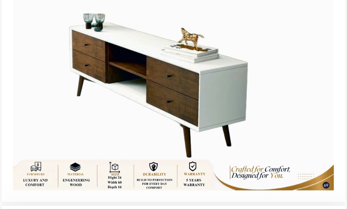 Modern Engineering Wood TV Unit view 2
