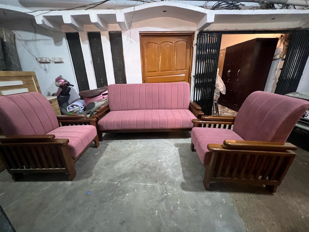 Modern Look Teak Sofa Set view 2