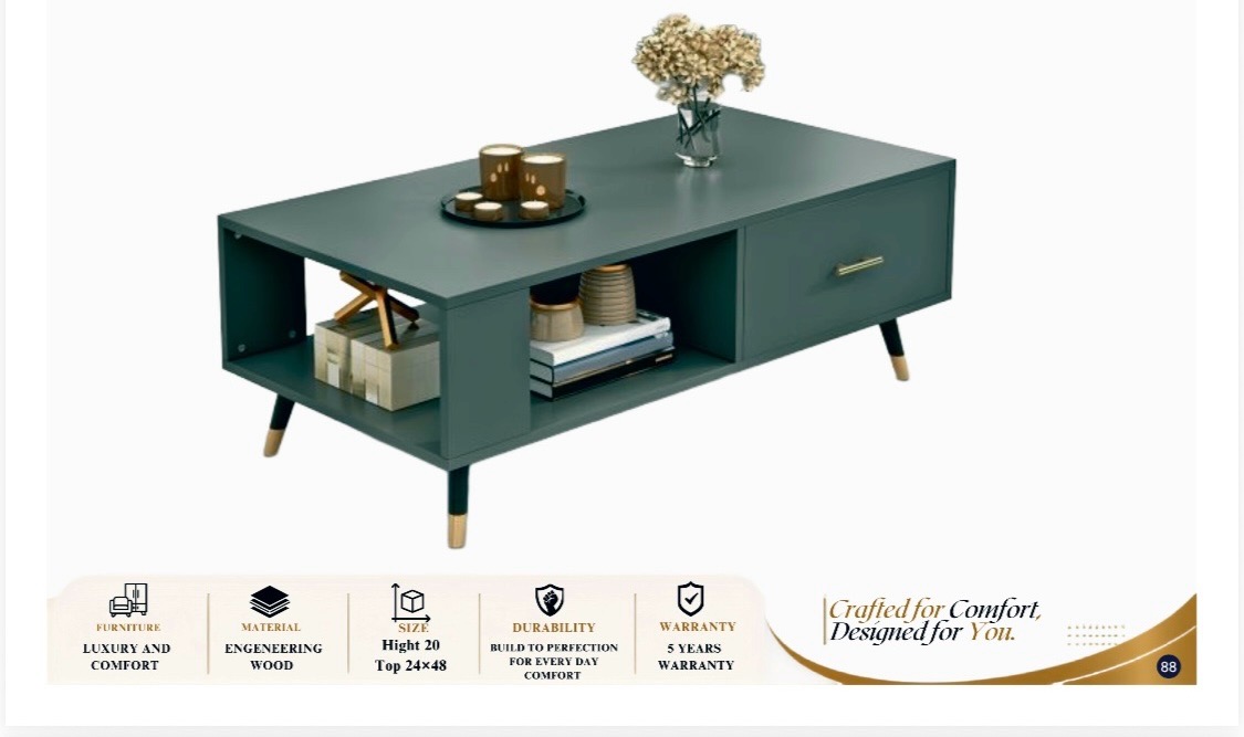 Engneering Wood Center Table view 2