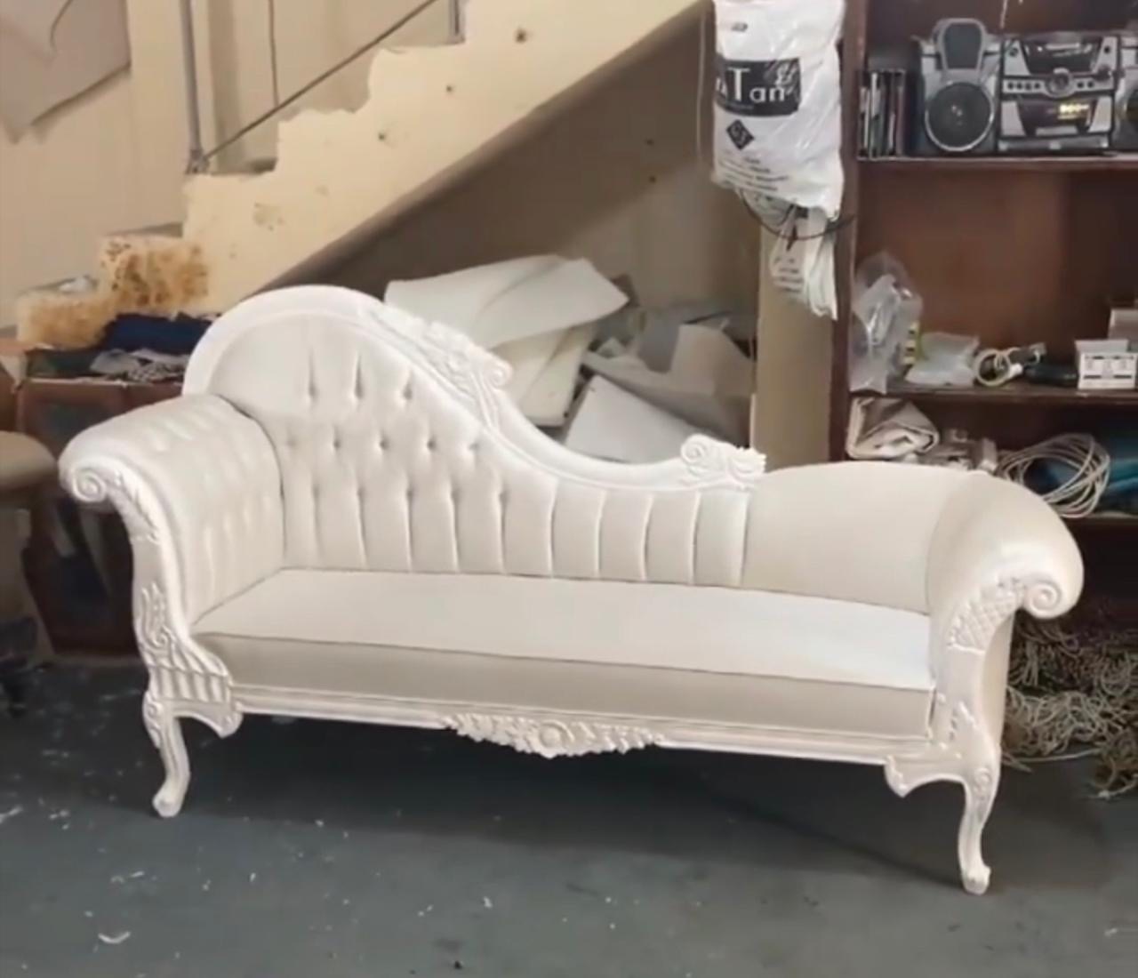 Elegant Carved Couch view 5