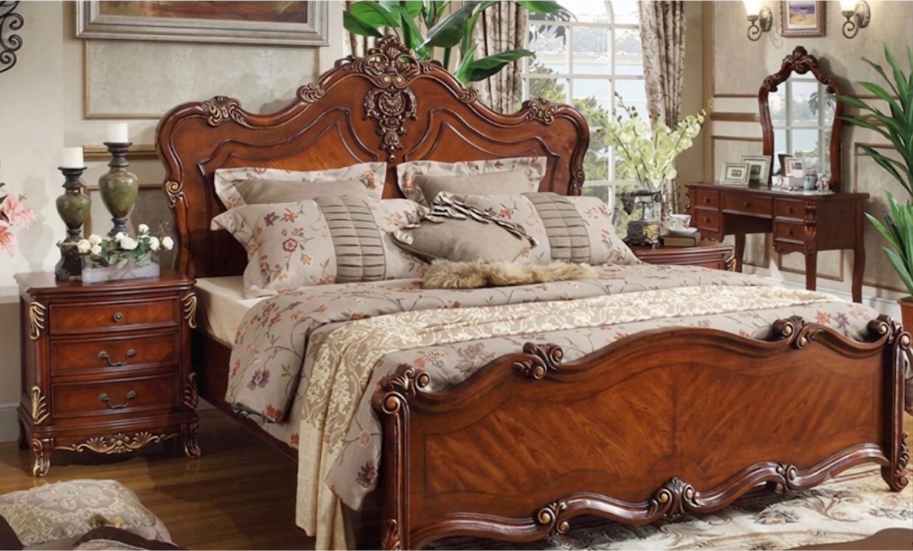 Elegant Wooden Bed view 2