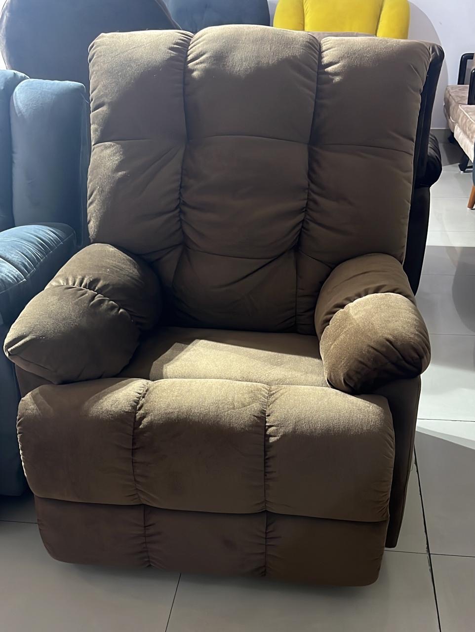 Brown Recliner Chair view 2
