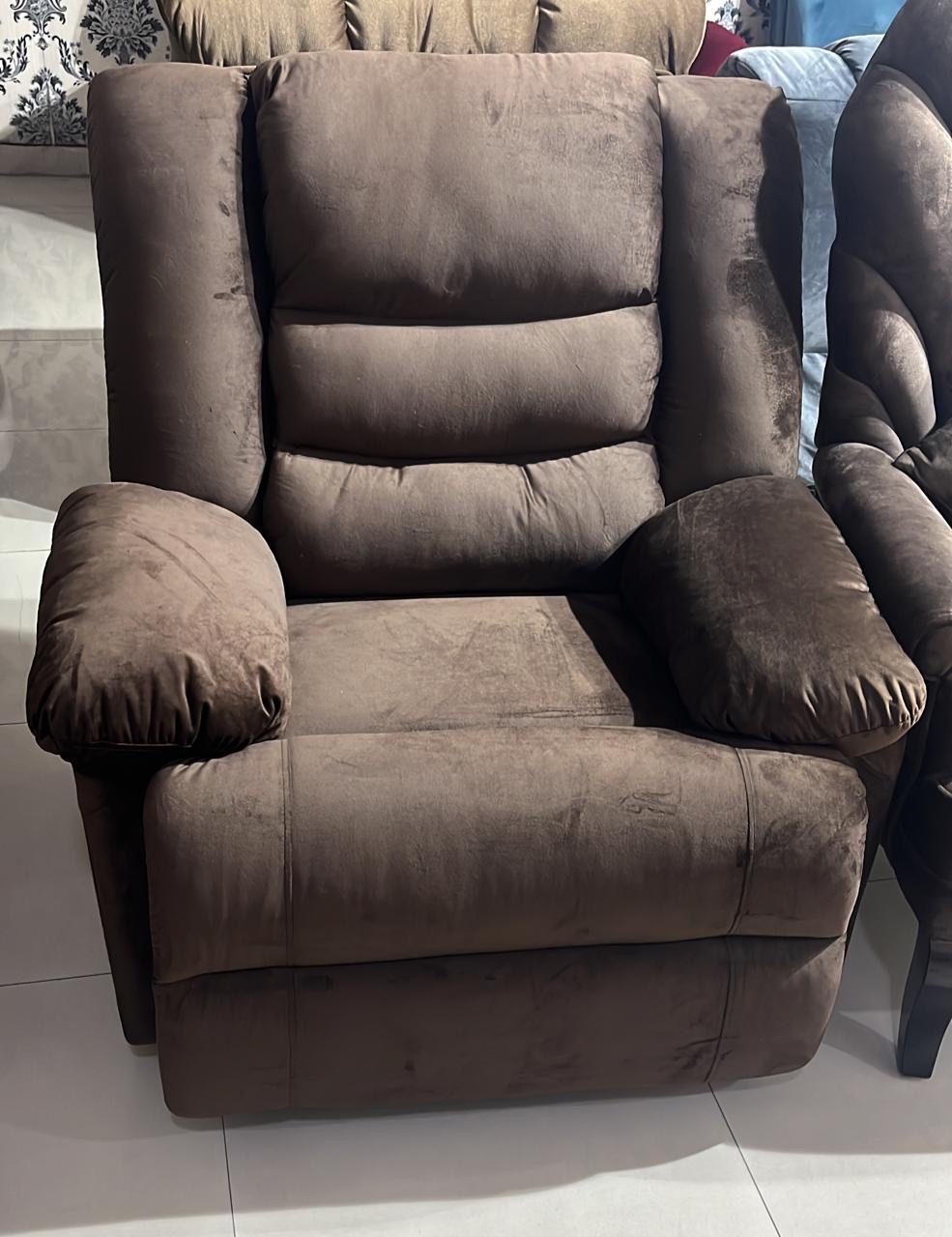 Brown Recliner Chair view 2