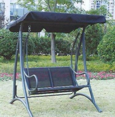 Outdoor Two Seater Swing with Canopy view 2