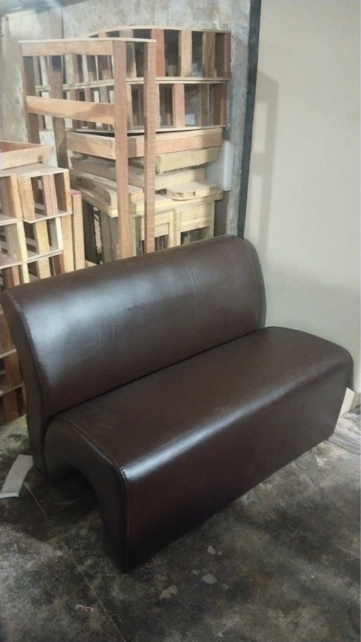 Brown Office Sofa view 4