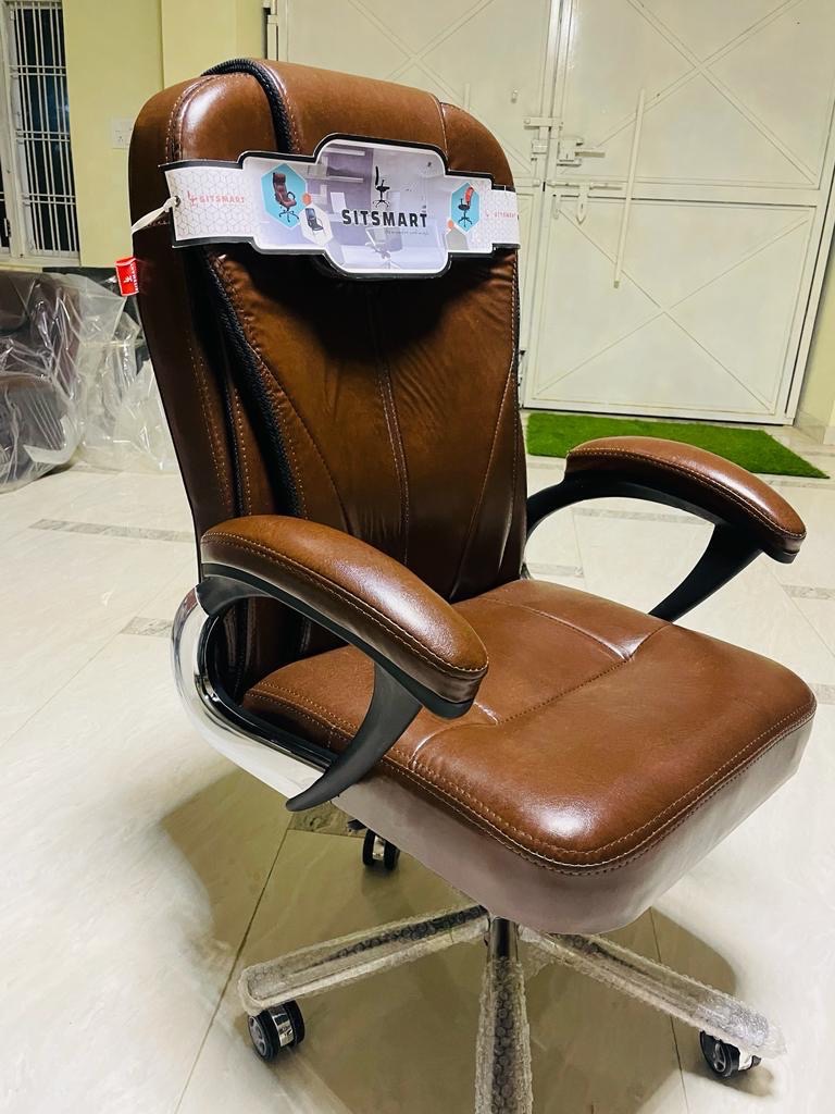 Sitsmart Brown Office Chair view 2