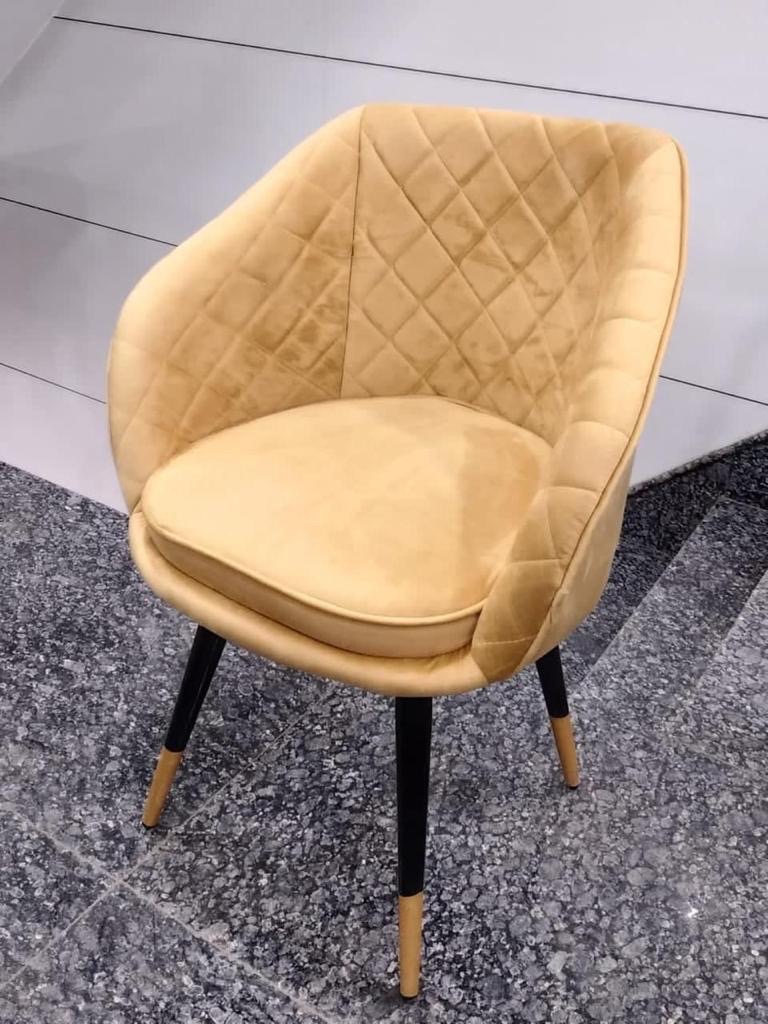 Modern Velvet Accent Chair view 2