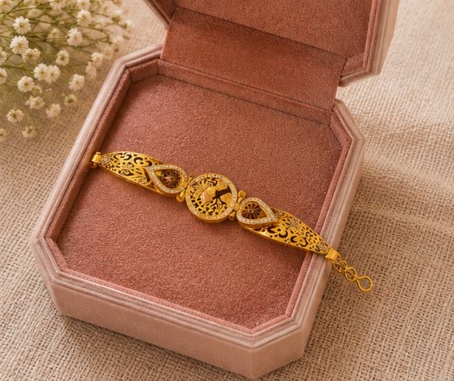 L.Gold Plated Bracelet view 3