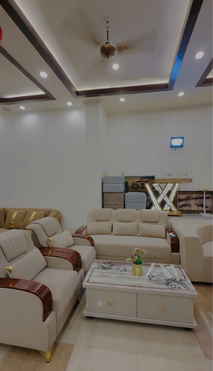 Luxurious Sweat Fabric Sofa Set view 2