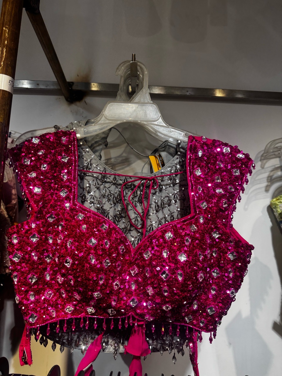 Pink Sequin Blouse view 2