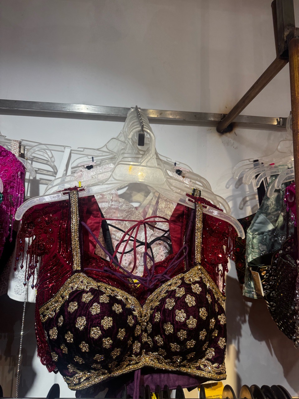 Embellished Red Blouse view 2