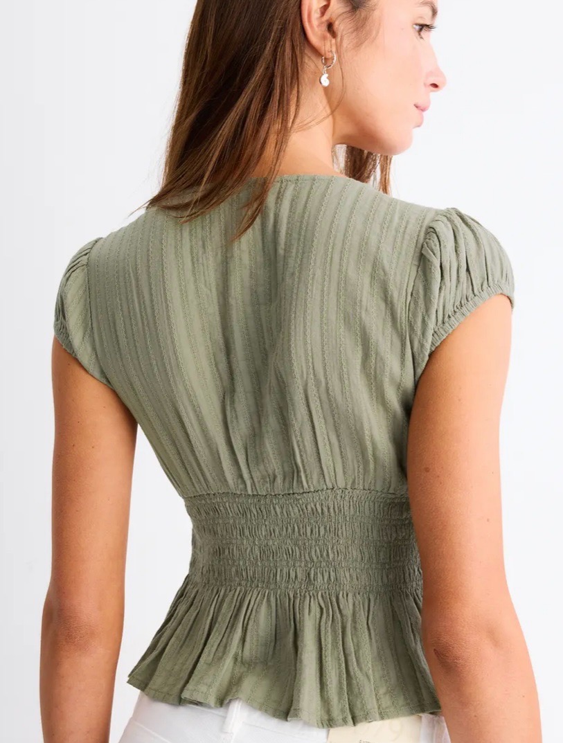 Ruffled Peplum Top view 4