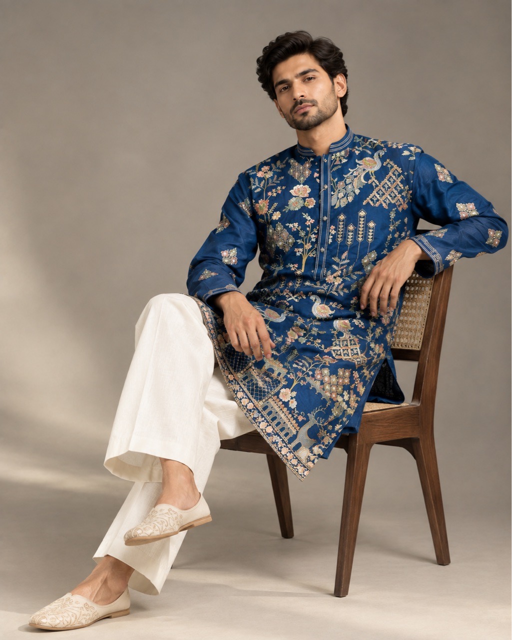 Embroidered Kurta view 2
