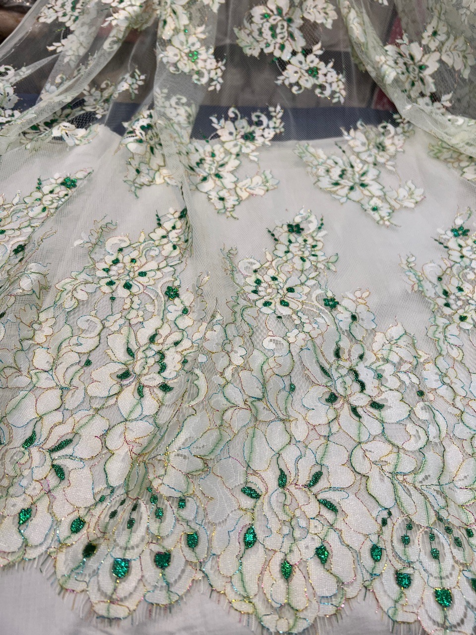 Embroidered Lace Fabric