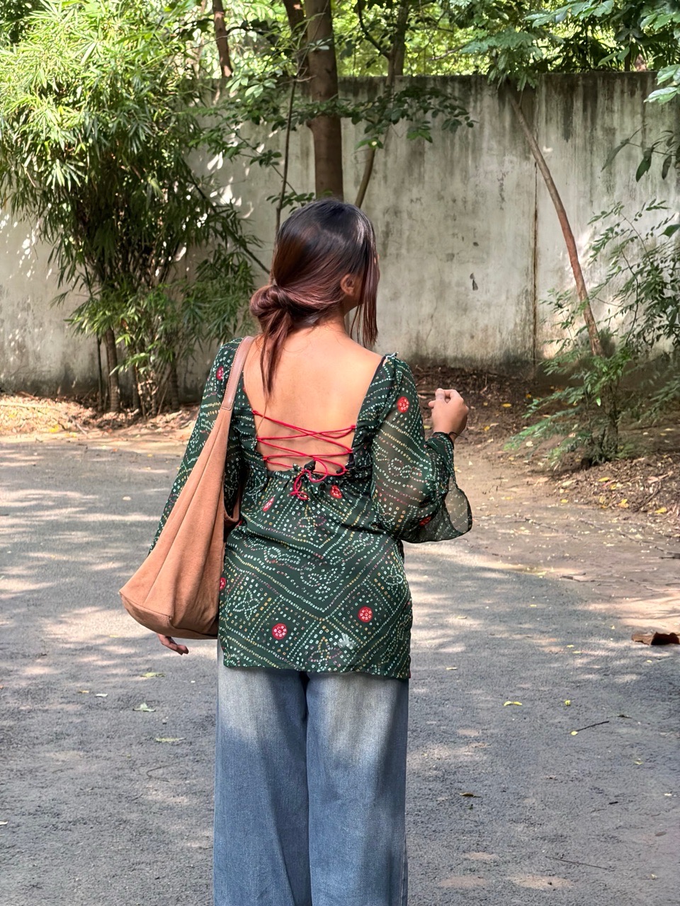 Bandhni Corset Kurti