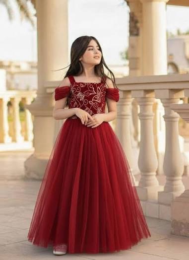 Red Tulle Party Dress view 2