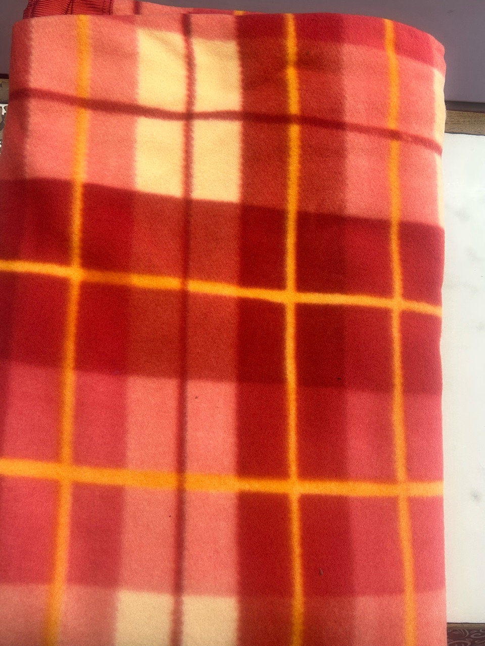 Plaid Wool Shawl