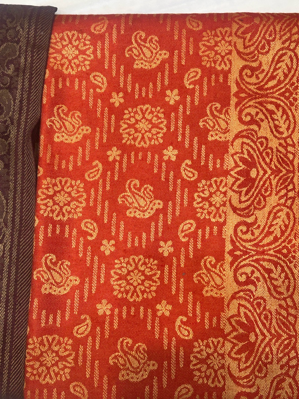 Traditional Red Patterned Shawl