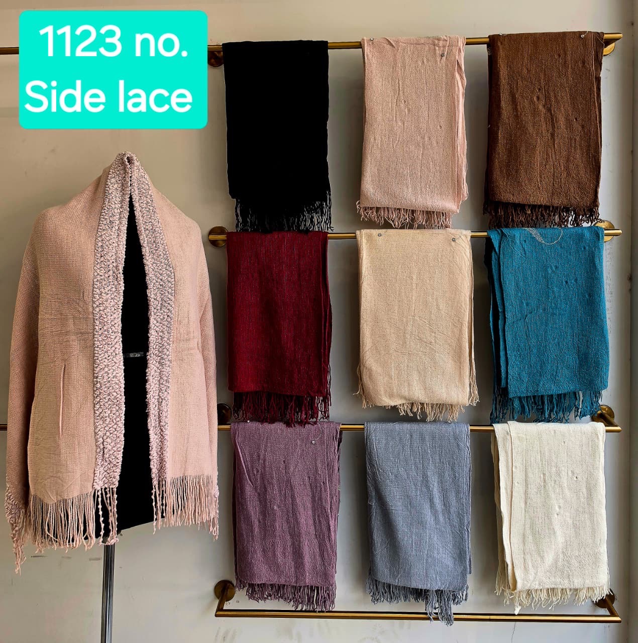 Side Lace Wool Shawl view 2