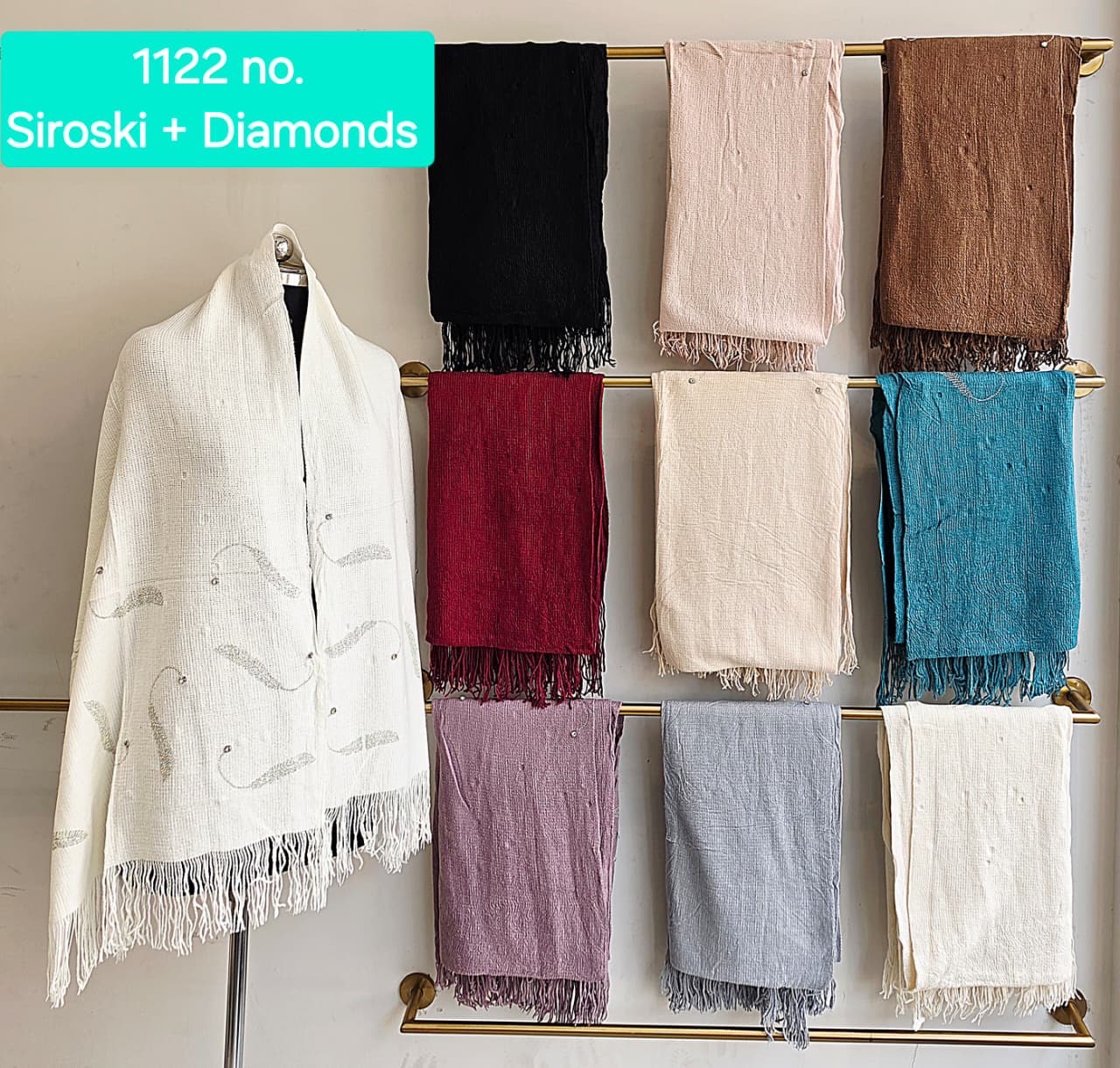 Siroski Diamond Shawl view 2
