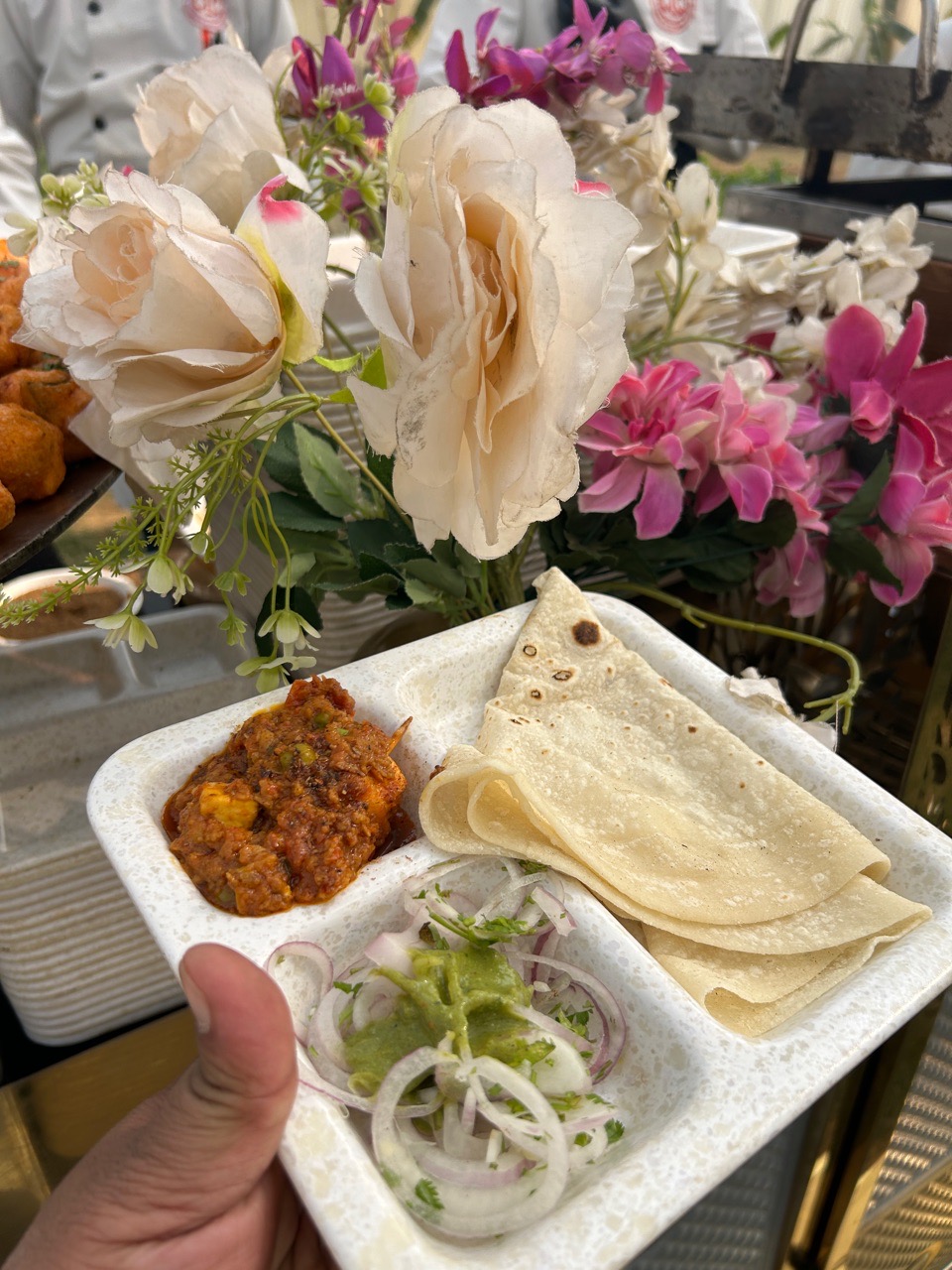 Spicy Veg Curry with Roti