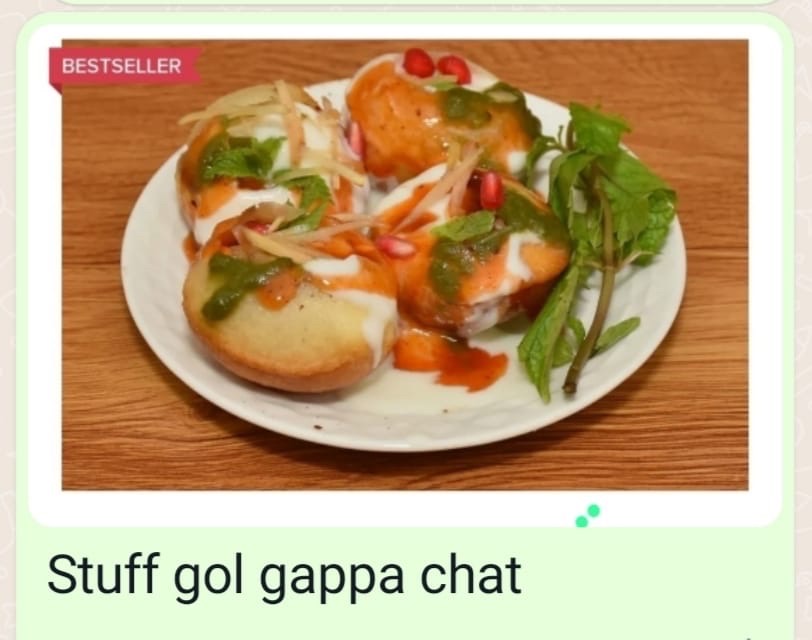 Stuffed Gol Gappa Chat