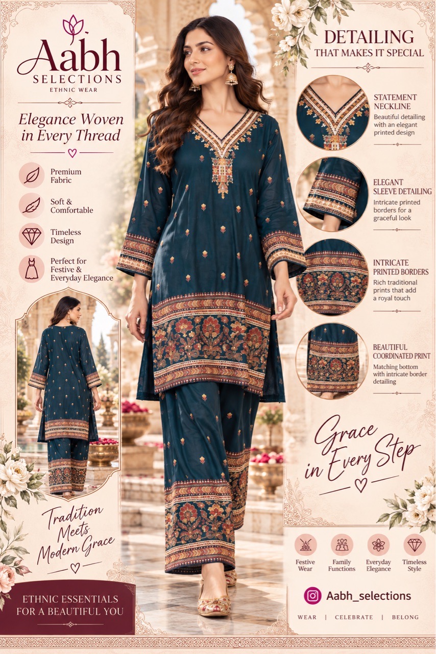 Elegant Embroidered Suit Set view 2