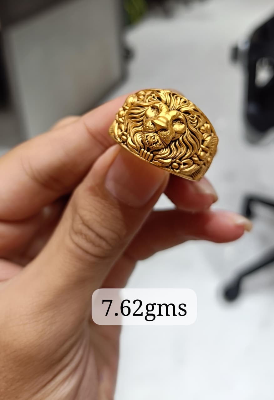 Traditional Gold Ring Paper Casting view 7