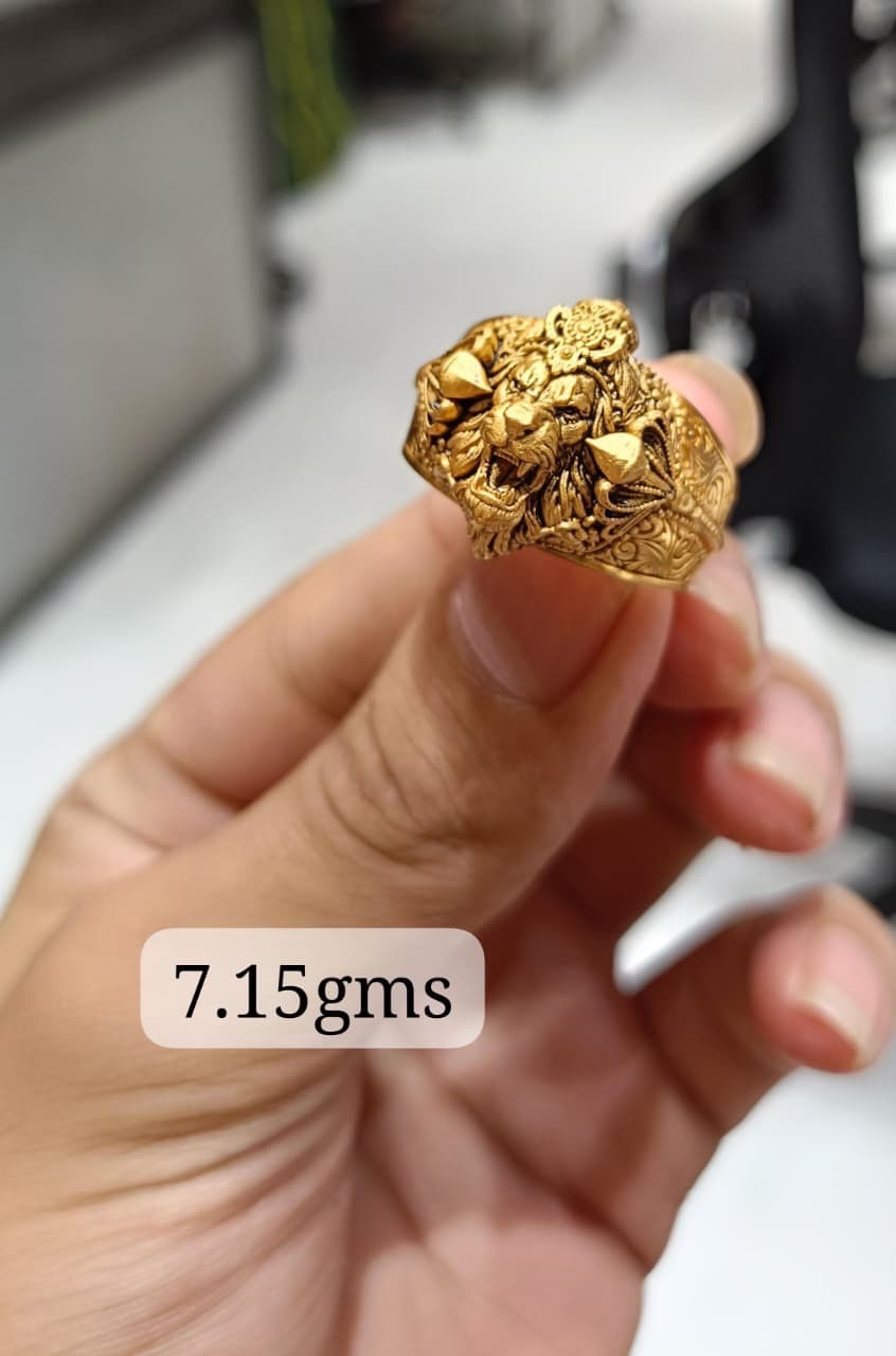 Traditional Gold Ring Paper Casting view 8