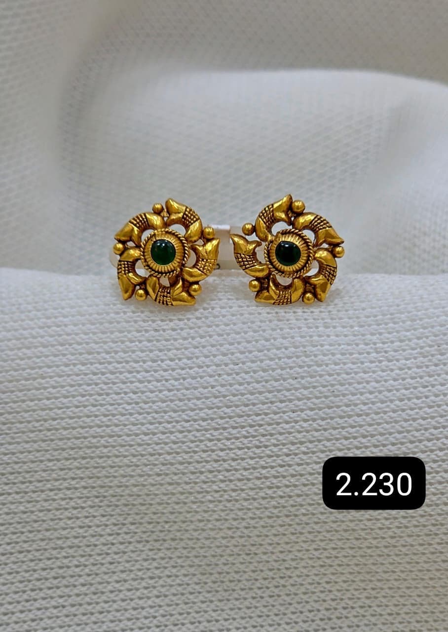 Traditional Gold Earrings1 view 6