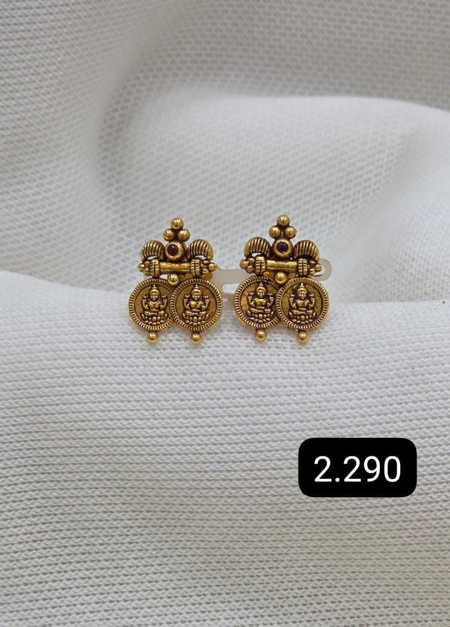 Traditional Gold Earrings1 view 8