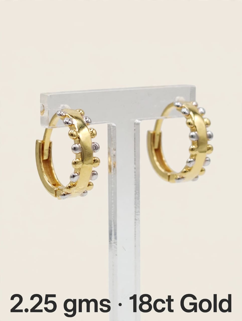 Gold Hoop Earrings1 view 2