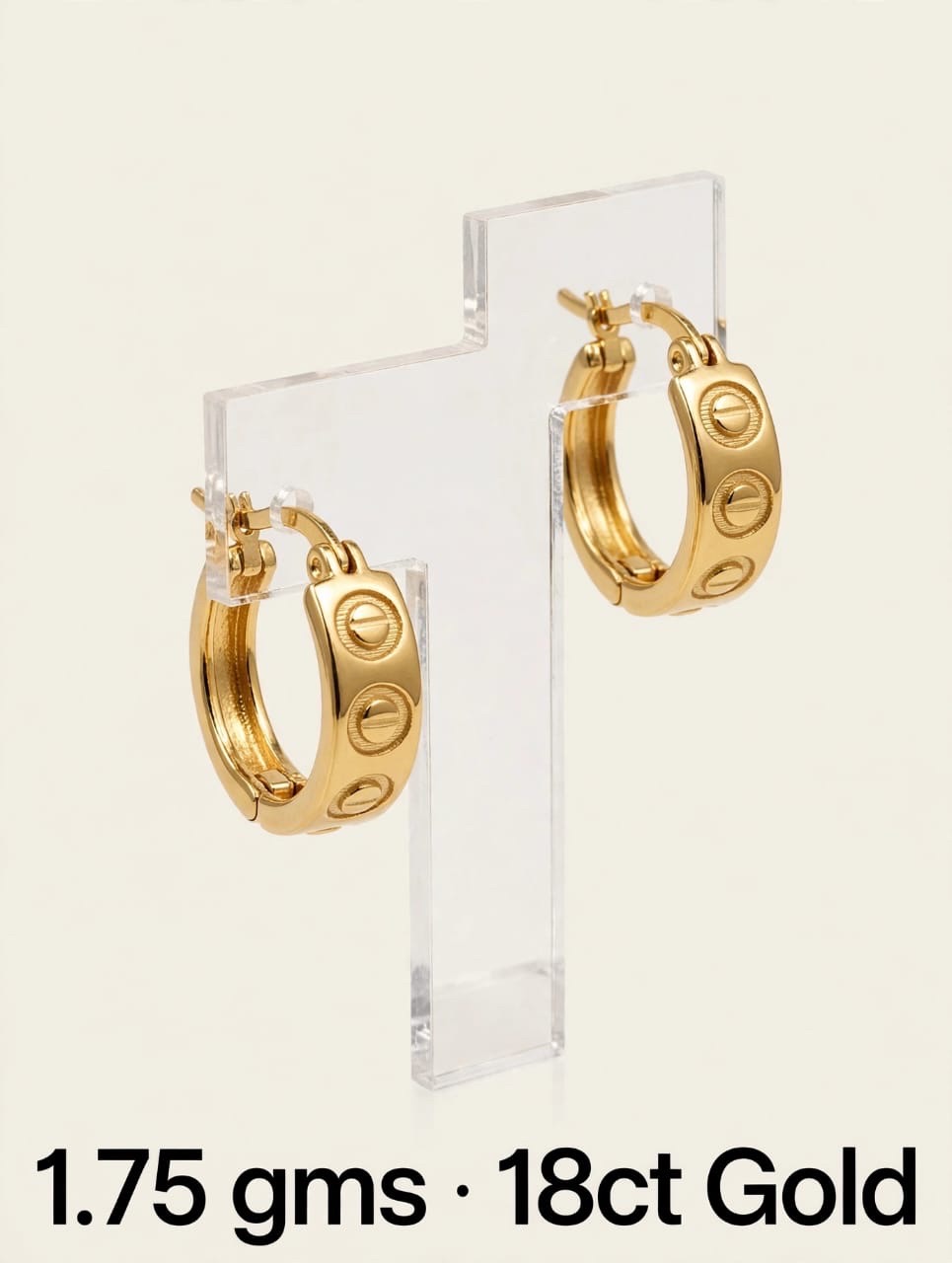 Gold Hoop Earrings1 view 8