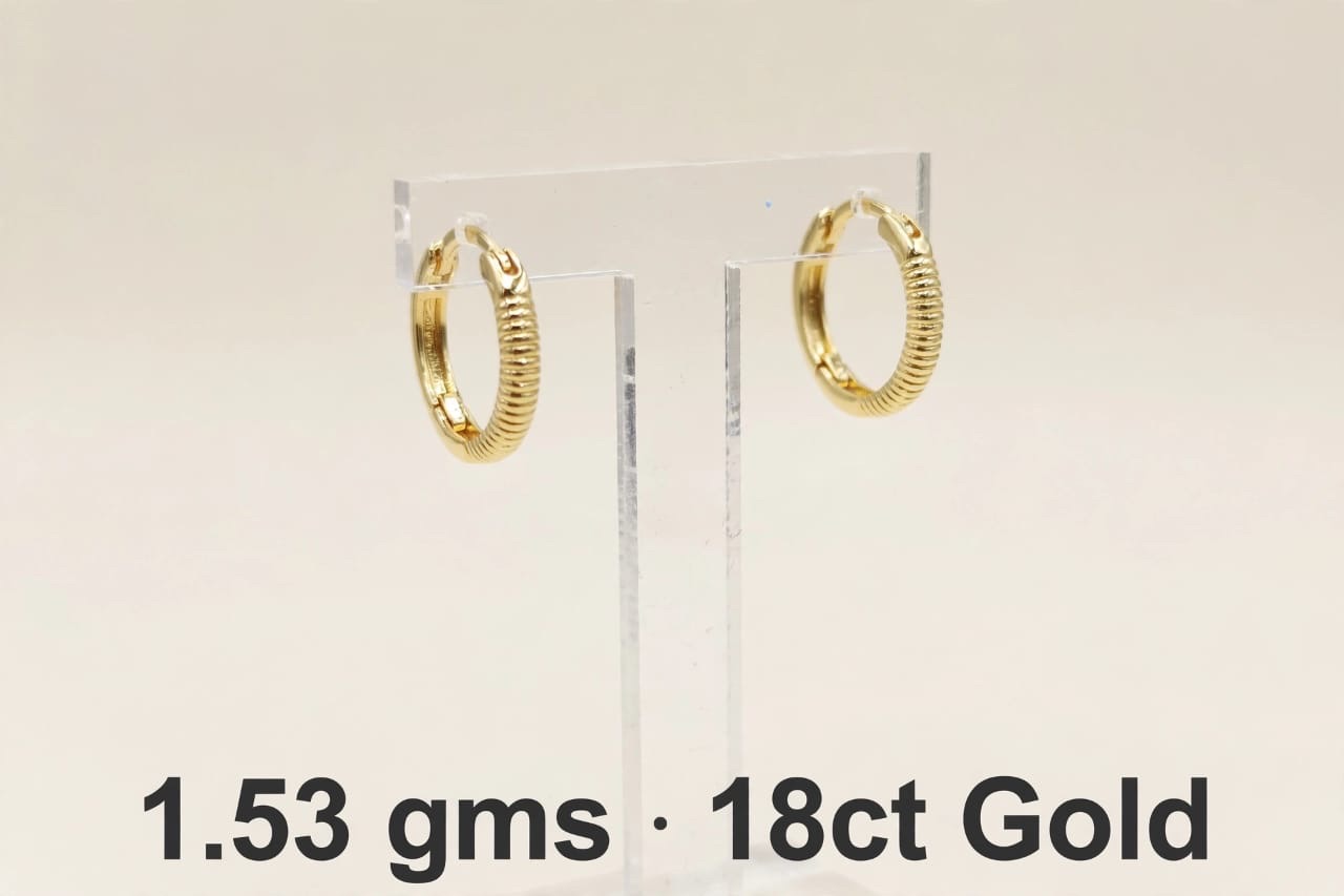 Gold Hoop Earrings1 view 7