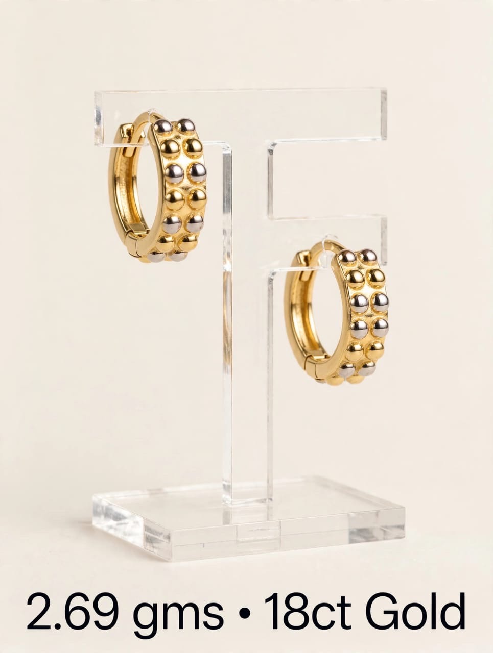 Gold Hoop Earrings2 view 3