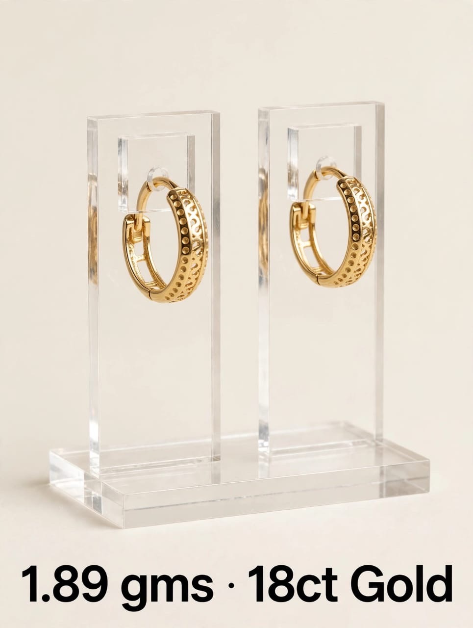 Gold Hoop Earrings2 view 5