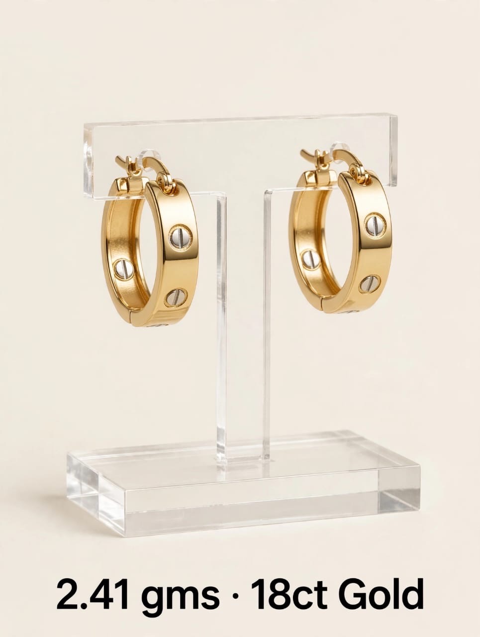 Gold Hoop Earrings2 view 9