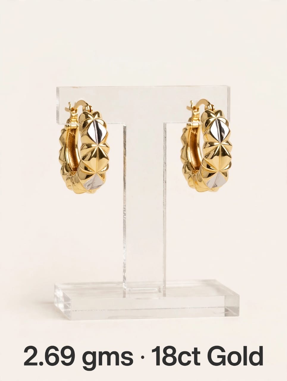 Gold Hoop Earrings3 view 3