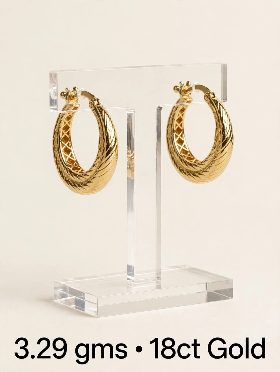 Gold Hoop Earrings3 view 5