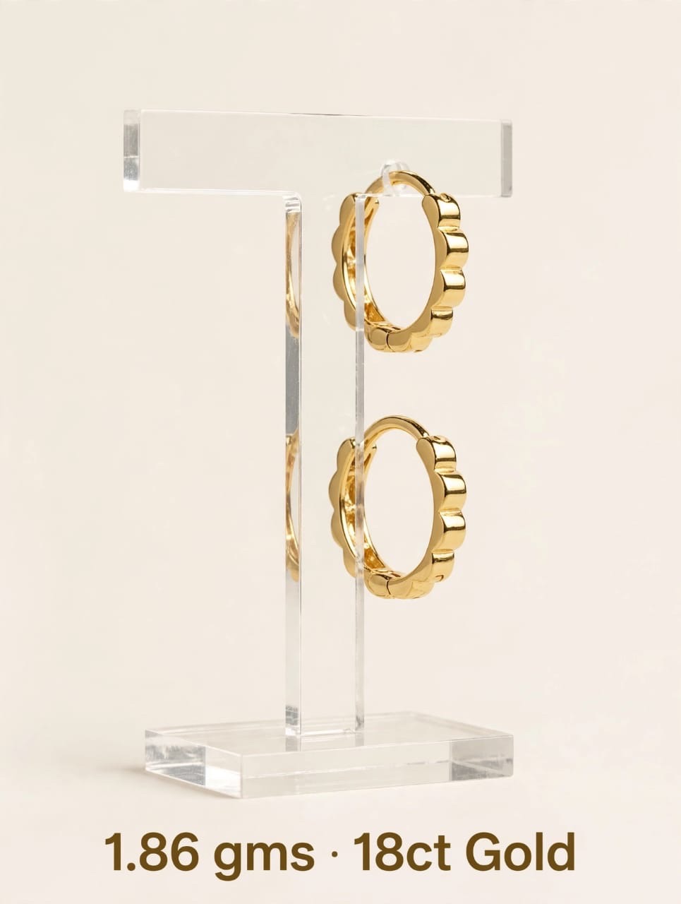 Gold Hoop Earrings3 view 4