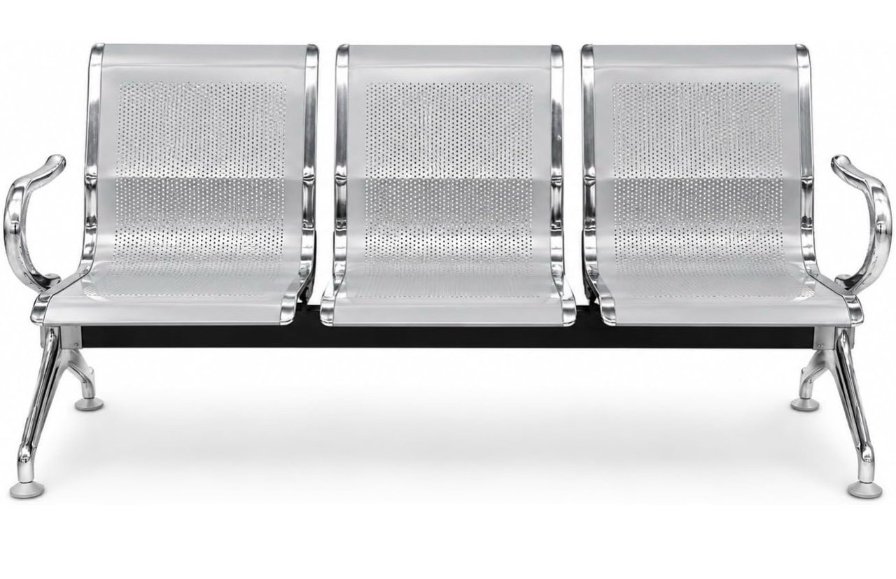 Stainless Steel Visitor Bench view 2