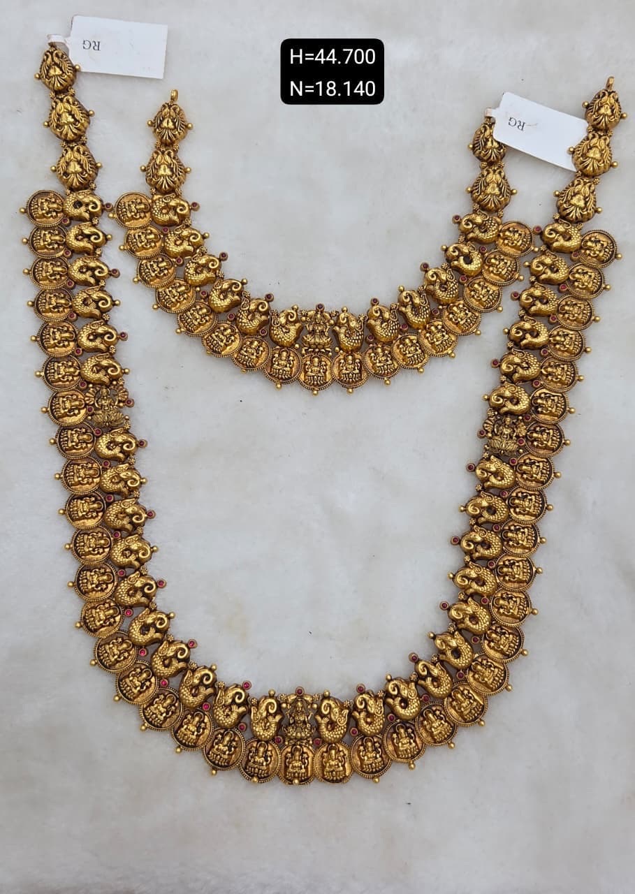 Traditional Gold Necklace Set1 view 3