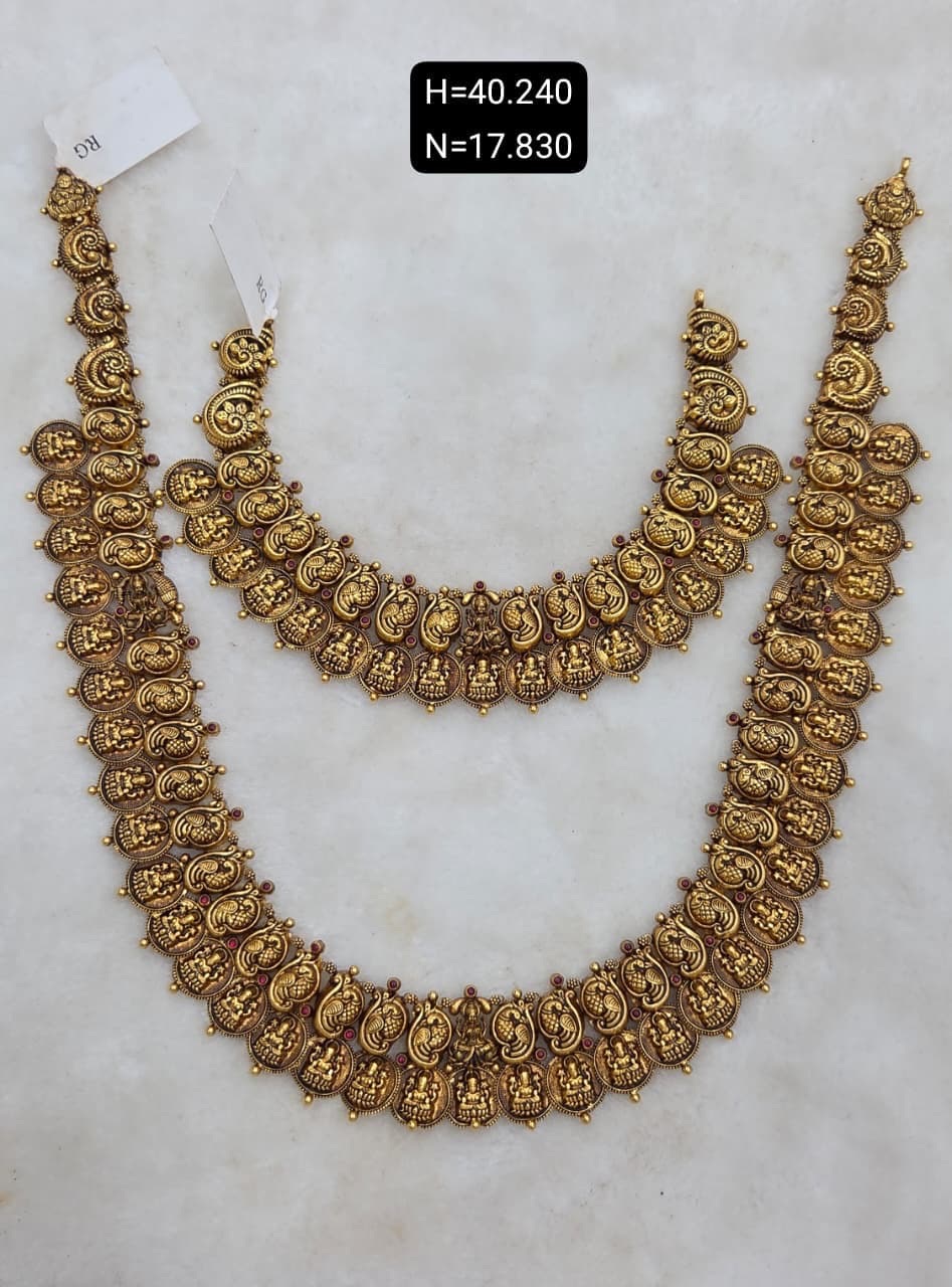 Traditional Gold Necklace Set1 view 6