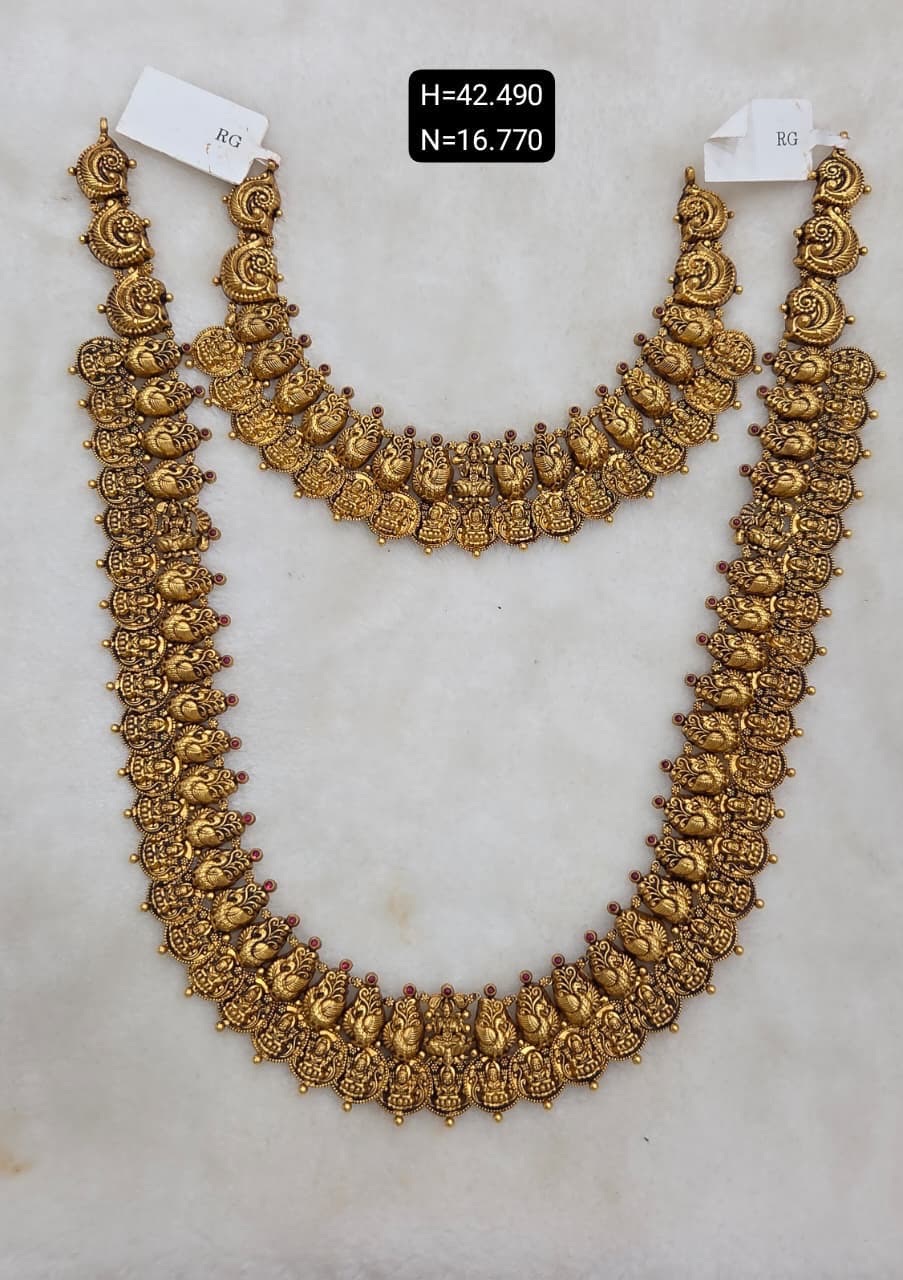 Traditional Gold Necklace Set1 view 5