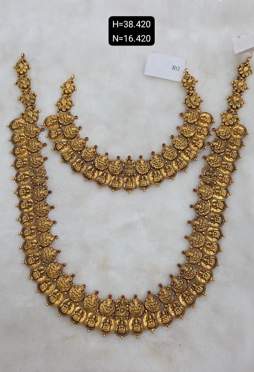Traditional Gold Necklace Set1 view 4