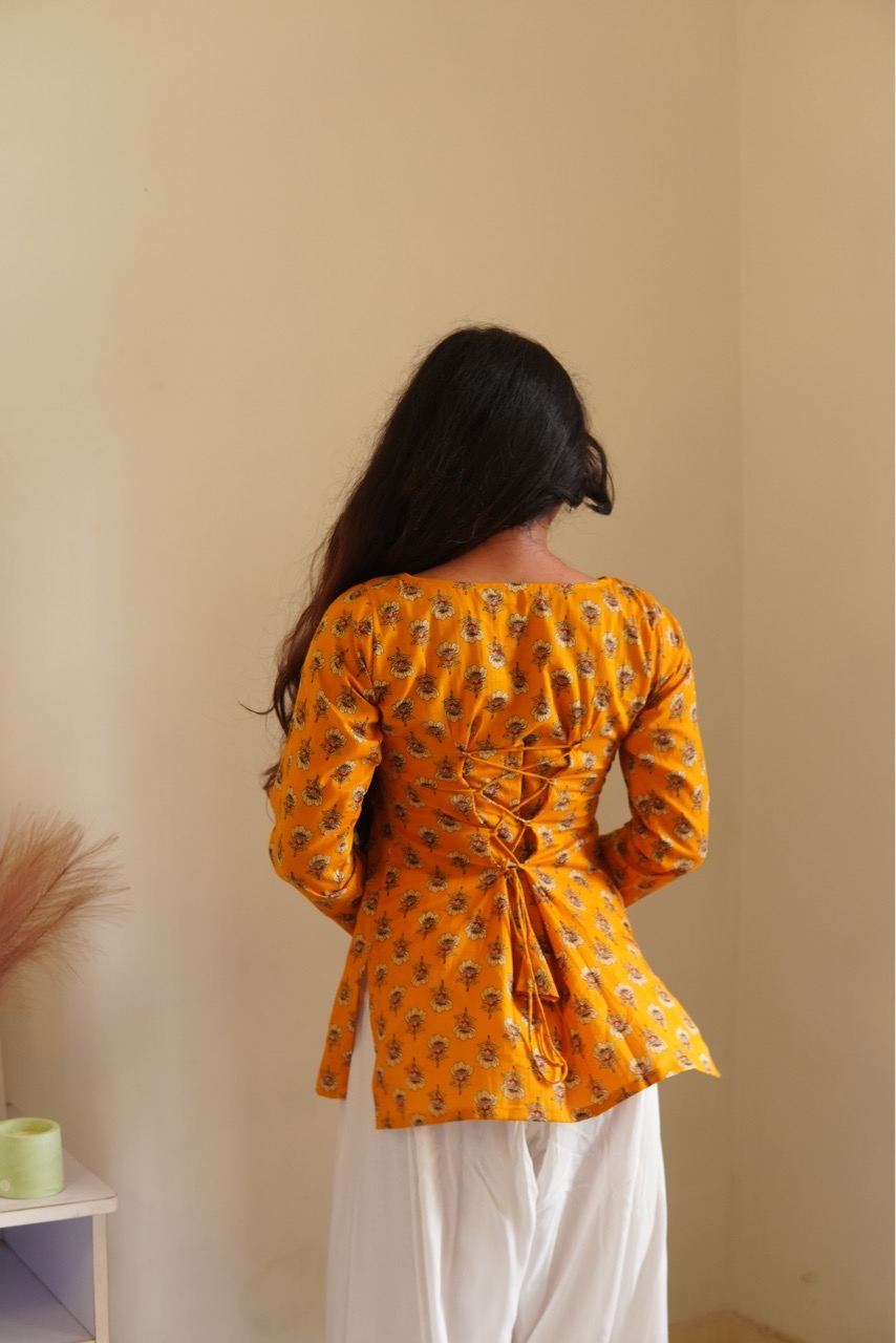 Floral Motifs Kurti view 4