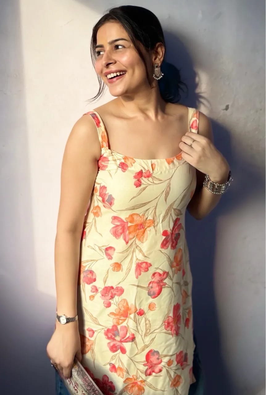 Floral Tassel Kurti view 6